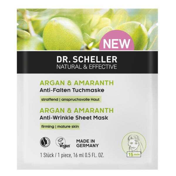 DR. SCHELLER ARGAN in AMARANT maska iz flisa, 1 kos