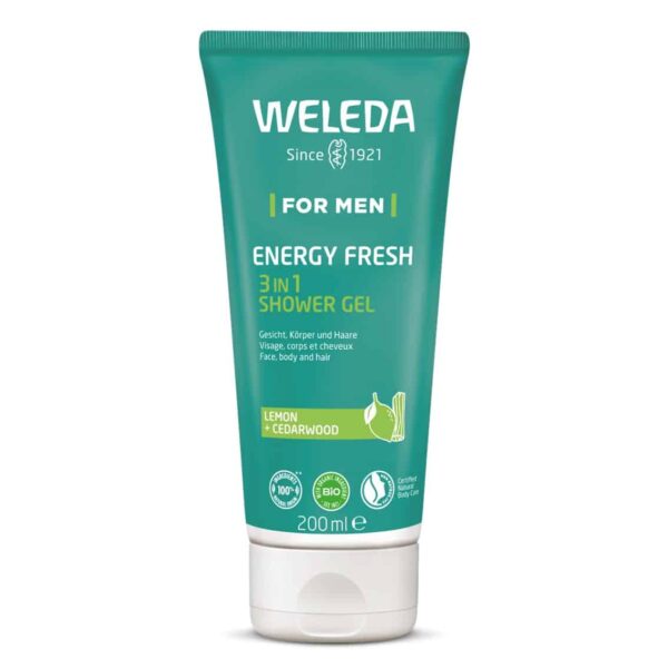 WELEDA moški gel za prhanje ENERGY FRESH, 200 ml